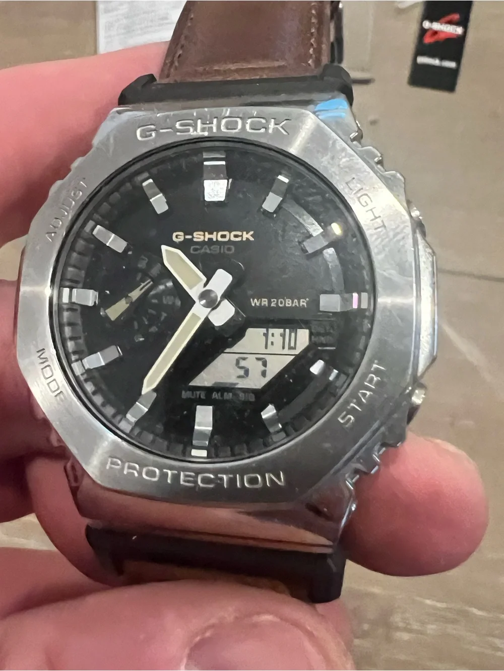G-Shock GM2100C-5A Silver Bezel Watch